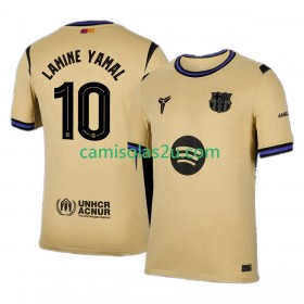 Camisolas de futebol FC Barcelona Lamine Yamal 10 UCL Equipamento Alternativa 2025/26 Manga Curta